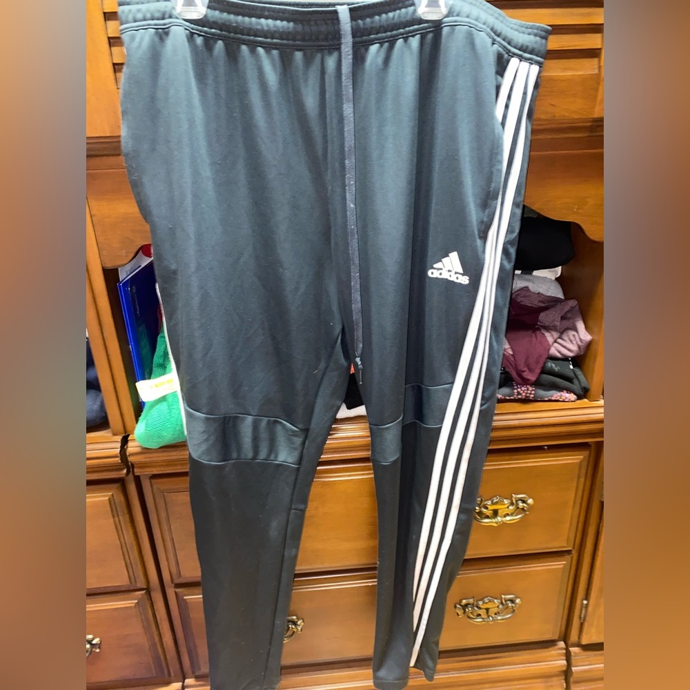 Grey Adidas Sweatpants.
